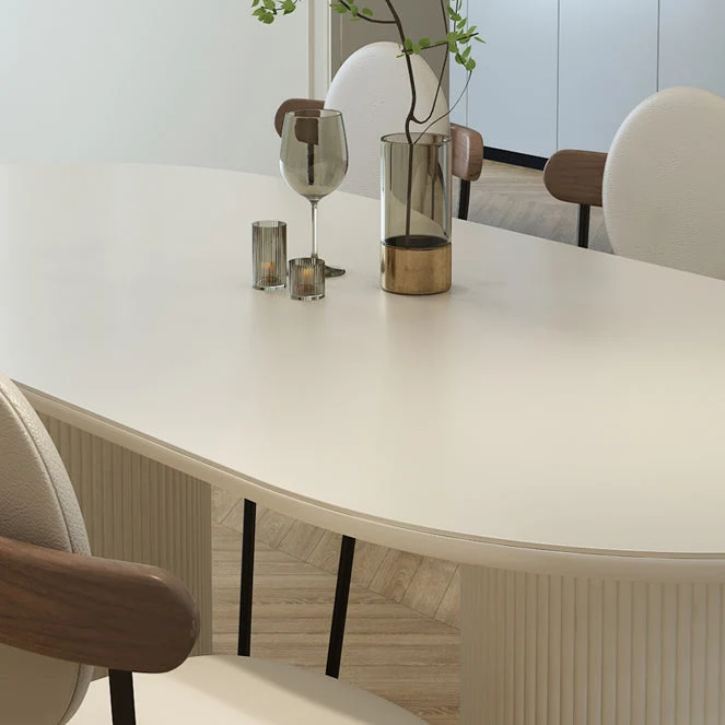 Tavolo metallo e ardesia Tavolo da pranzo moderno e minimalista con base legno Clearhalo