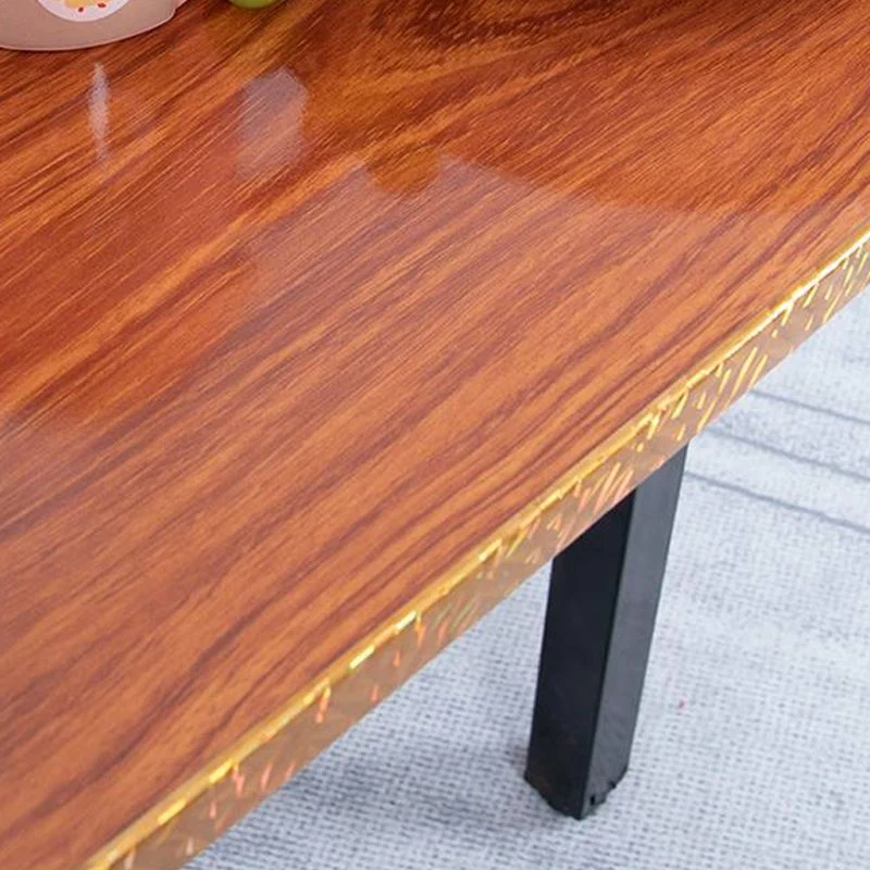 Tavolo metallo e legno Tavolo da pranzo rettangolare pieghevole stile moderno Mid-Century Clearhalo