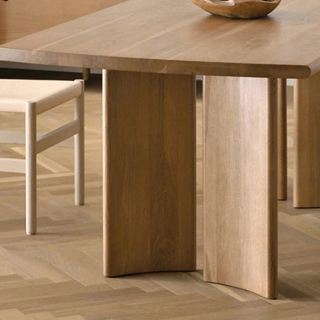 Tavolo Moderno Legno di Frassino per Ristorante Tavolo da Cucina Rettangolare con 4 Gambe Clearhalo
