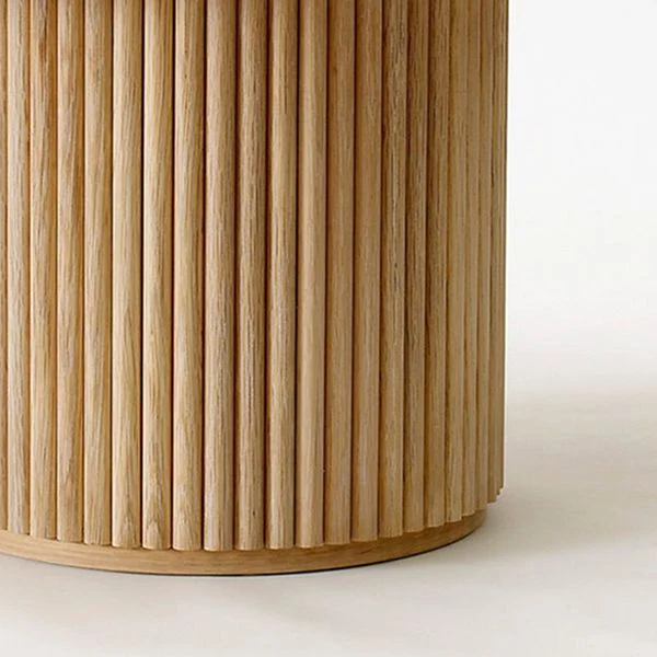 Tavolo Moderno Legno di Pino per Ristorante Tavolo da Pranzo Ovale con Base Doppio Piedistallo Clearhalo