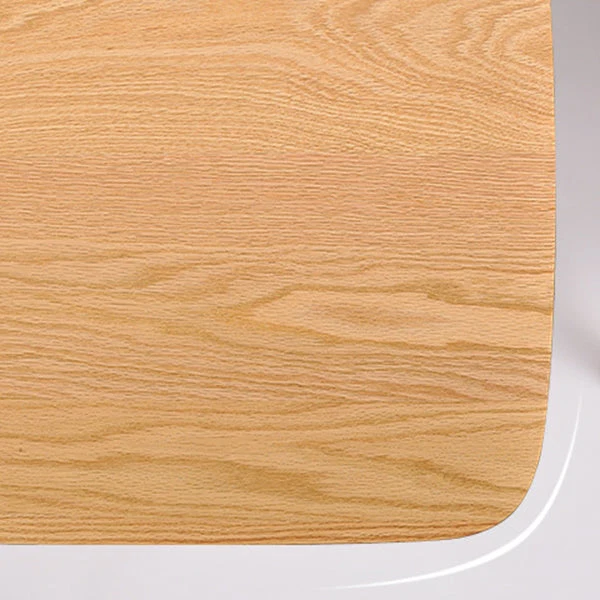 Tavolo moderno legno di quercia per ristorante Tavolo da pranzo rettangolare con 4 gambe Clearhalo