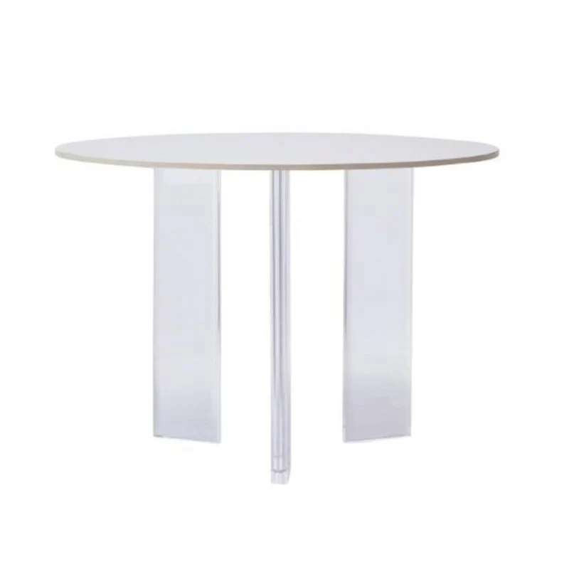 Tavolo moderno pietra Tavolo da pranzo rotondo con base 3 gambe per cucina Clearhalo