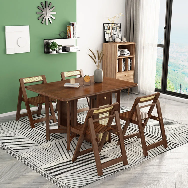 Tavolo pieghevole Mid-Century Tavolo da pranzo legno massello, 51,2 pollici di lunghezza x 35,4 pollici di larghezza x 29,...