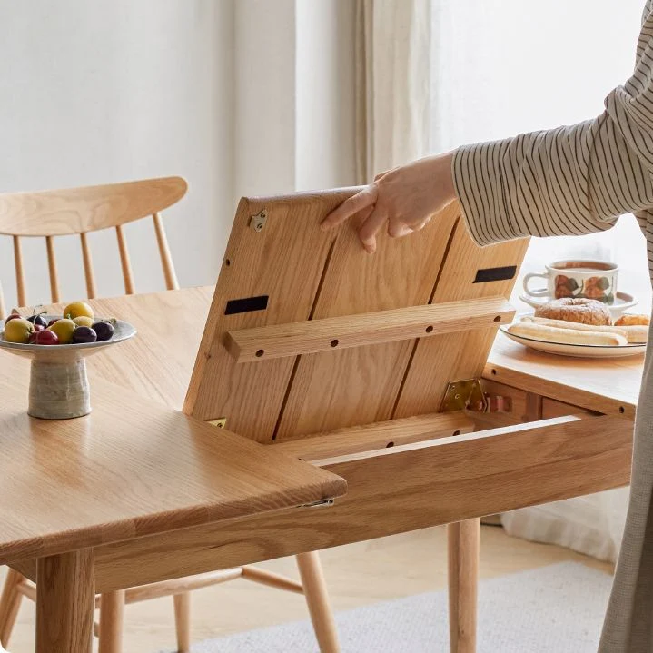 Tavolo da pranzo allungabile legno rettangolare stile moderno, 47,2 x 31,5 x 29,5 pollici Clearhalo