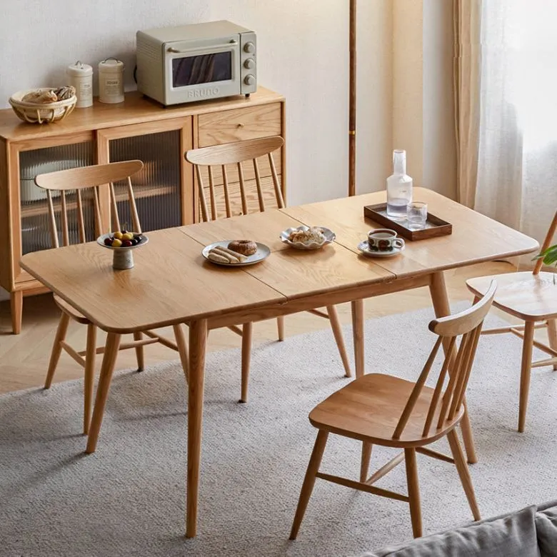 Tavolo da pranzo allungabile legno rettangolare stile moderno, 47,2 x 31,5 x 29,5 pollici Clearhalo