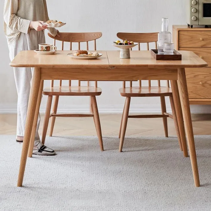 Tavolo da pranzo allungabile legno rettangolare stile moderno, 47,2 x 31,5 x 29,5 pollici Clearhalo