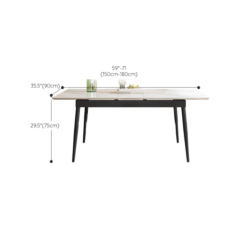 Tavolo Da Pranzo Allungabile Pietra Sinterizzata Simplicity Home Tavolo Fisso Clearhalo