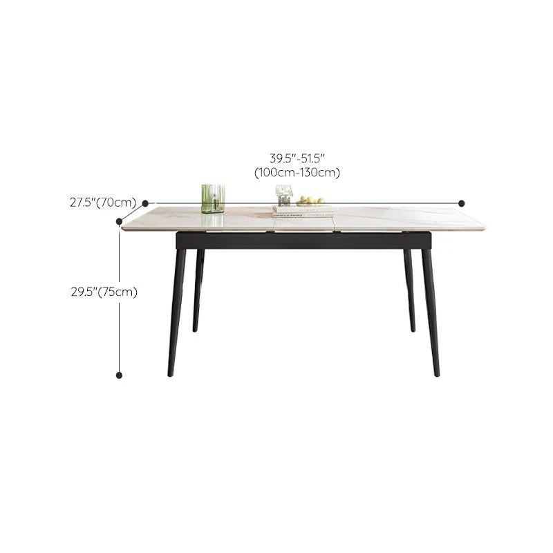 Tavolo Da Pranzo Allungabile Pietra Sinterizzata Simplicity Home Tavolo Fisso Clearhalo