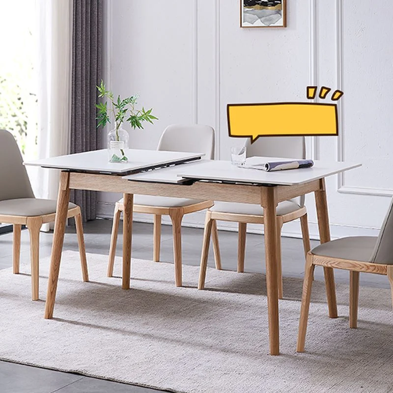 Tavolo da pranzo allungabile Simplicity Home pietra sinterizzata scrivania fissa Clearhalo