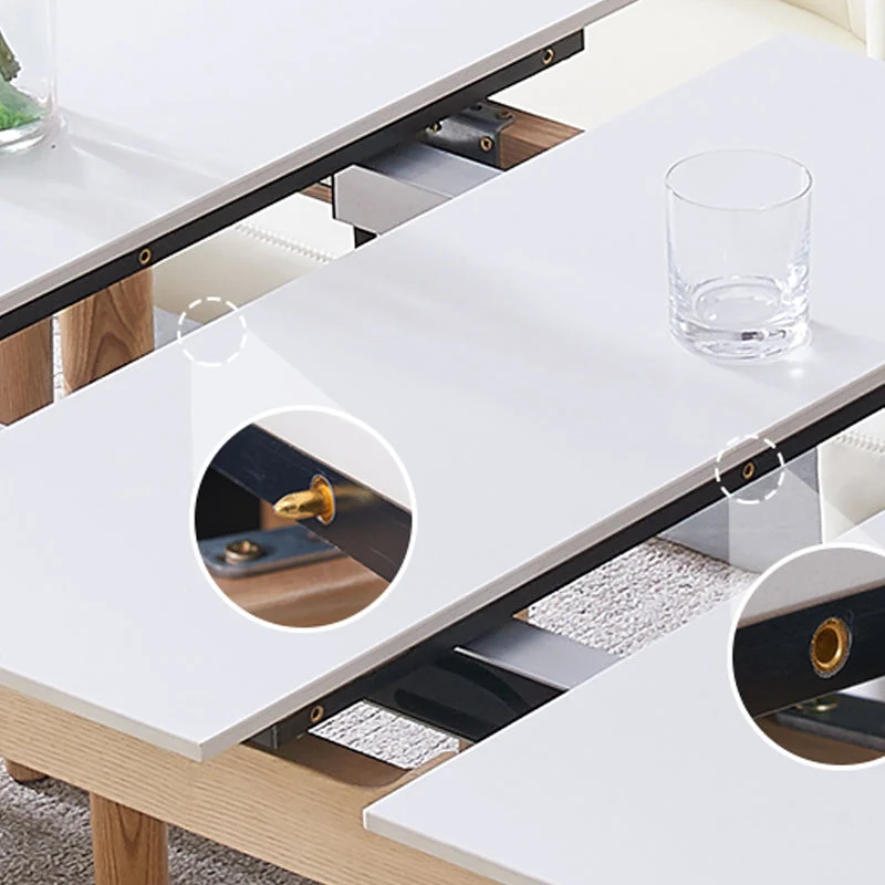 Tavolo da pranzo allungabile Simplicity Home pietra sinterizzata scrivania fissa Clearhalo