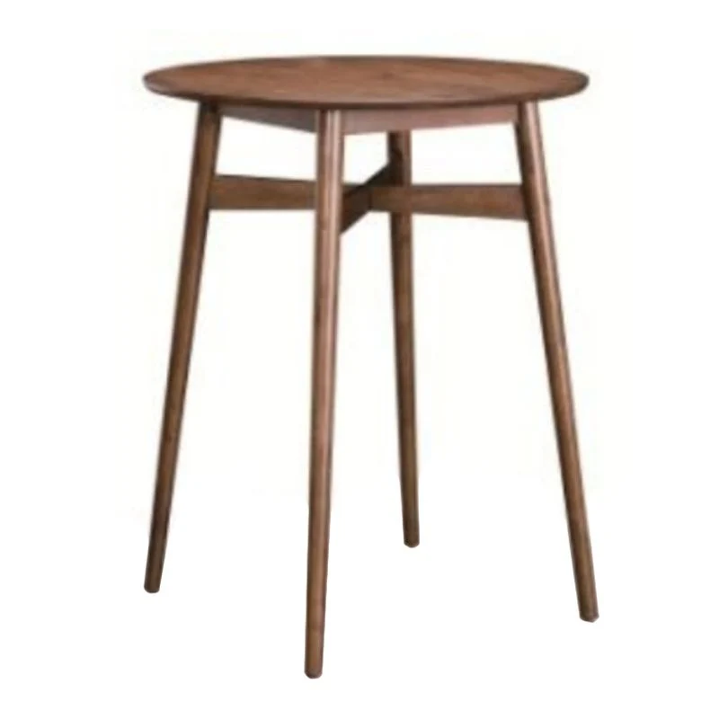 Tavolo da pranzo da bar legno massello Tavolo da bar moderno con base marrone Clearhalo