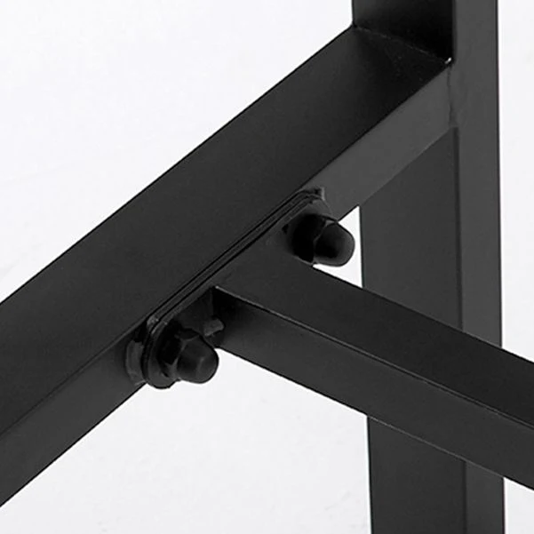 Tavolo da pranzo da bar legno Tavolo da pranzo da bar industriale con base cavalletto Clearhalo