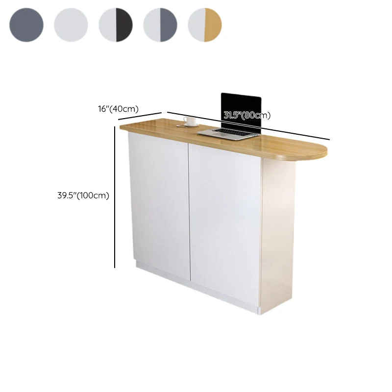 Tavolo da pranzo da bar moderno legno con contenitore per soggiorno Clearhalo