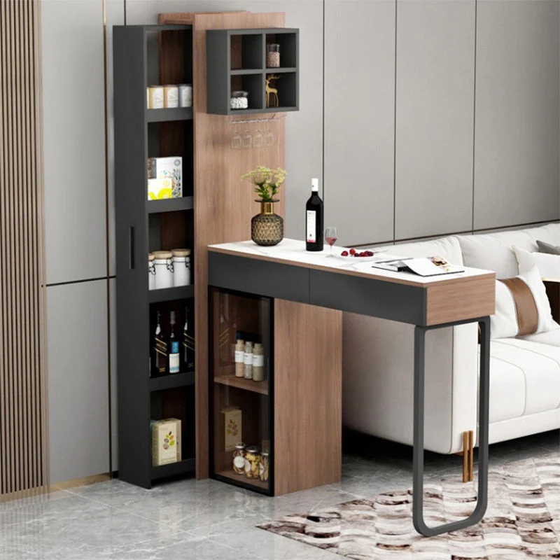 Tavolo da pranzo da bar rettangolare pietra stile moderno per soggiorno Clearhalo