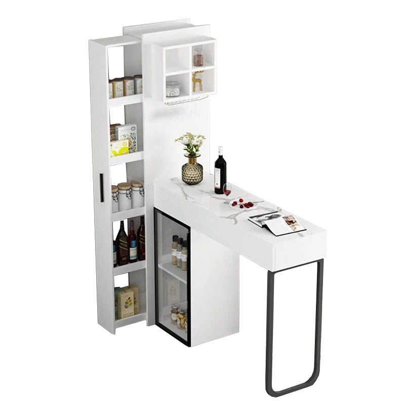 Tavolo da pranzo da bar rettangolare pietra stile moderno per soggiorno Clearhalo