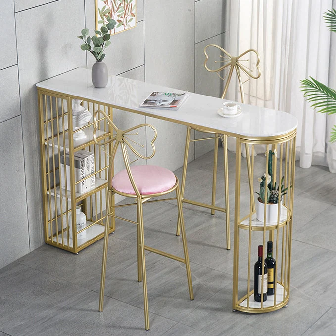 Tavolo da pranzo da bar rettangolare pietra Tavolo da bar tradizionale di lusso con base slitta Clearhalo