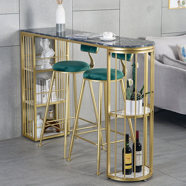 Tavolo da pranzo da bar rettangolare pietra Tavolo da bar tradizionale di lusso con base slitta Clearhalo