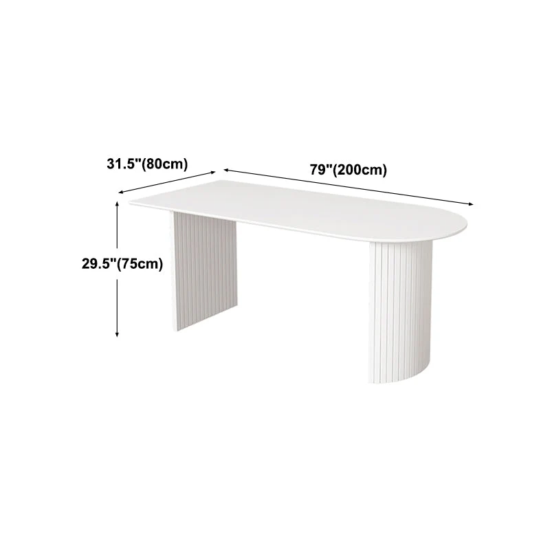 Tavolo da pranzo bianco Tavolo da pranzo stile moderno per la cucina di casa Clearhalo