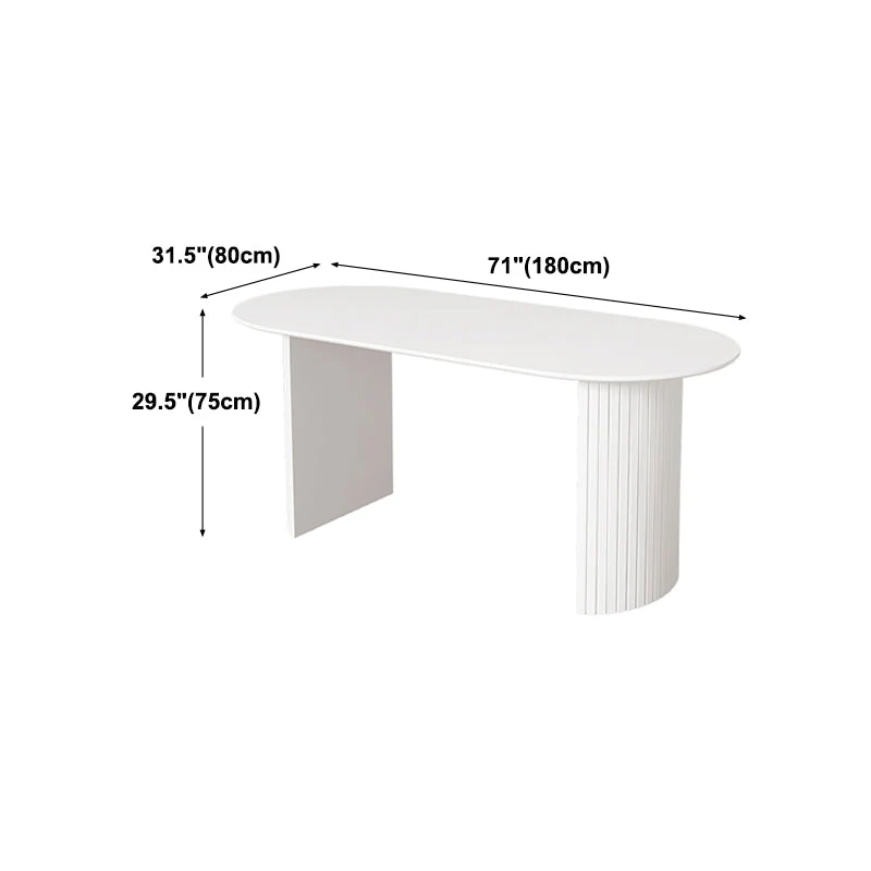 Tavolo da pranzo bianco Tavolo da pranzo stile moderno per la cucina di casa Clearhalo