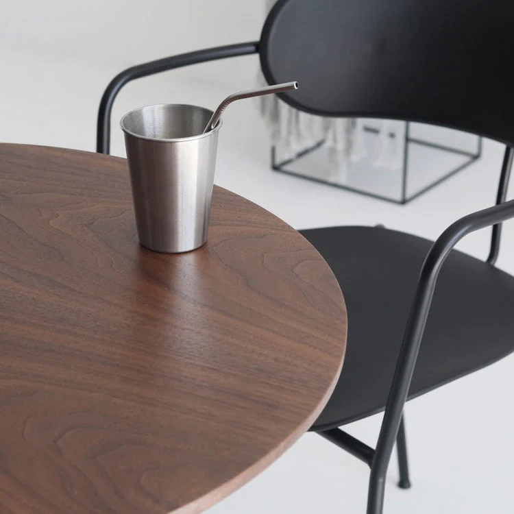 Tavolo da pranzo casual contemporaneo Tavolo da pranzo rotondo da cucina per la casa Clearhalo