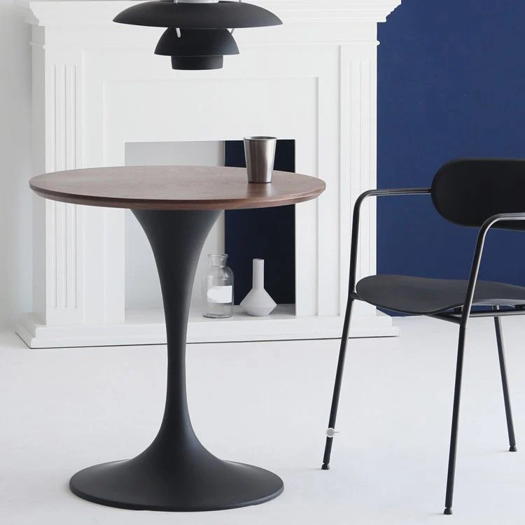 Tavolo da pranzo casual contemporaneo Tavolo da pranzo rotondo da cucina per la casa Clearhalo