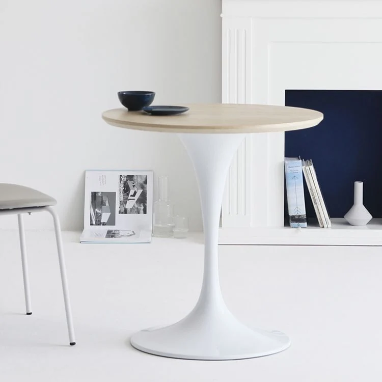 Tavolo da pranzo casual contemporaneo Tavolo da pranzo rotondo da cucina per la casa Clearhalo