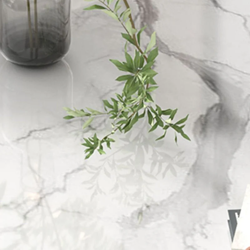 Tavolo da pranzo con base bianca Tavolo pietra stile moderno per cucina Clearhalo