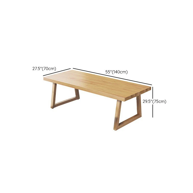 Tavolo da pranzo con base slitta Tavolo da pranzo moderno legno per la casa Clearhalo