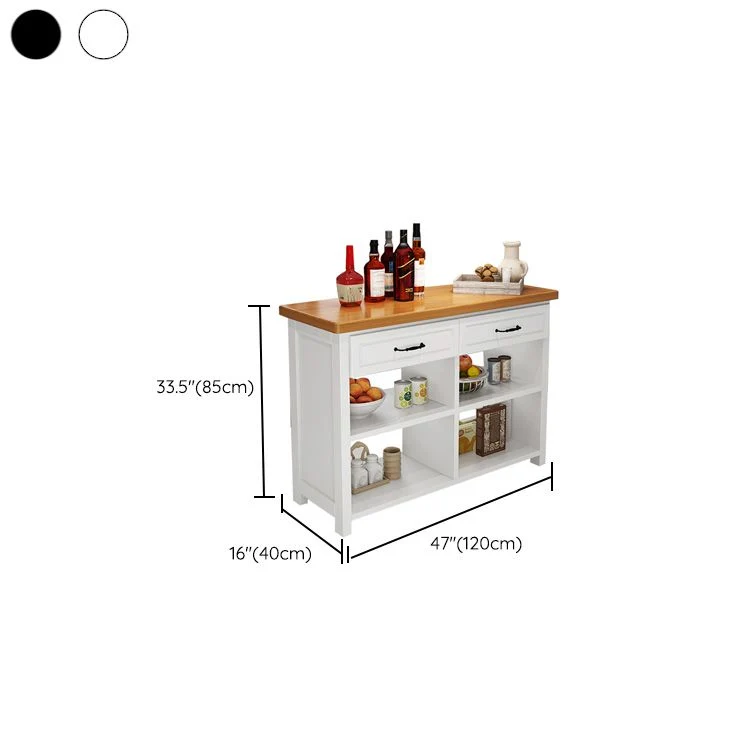 Tavolo da pranzo con isola e cucina Tavolo da preparazione moderno con vano aperto Clearhalo