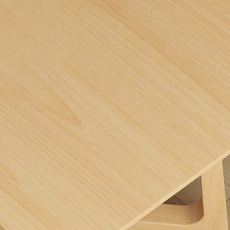 Tavolo da pranzo con piano legno massello Tavolo tradizionale di lusso con base slitta legno di pino Clearhalo