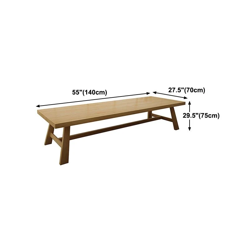 Tavolo da pranzo con piano legno Tavolo tradizionale di lusso con base cavalletto Clearhalo