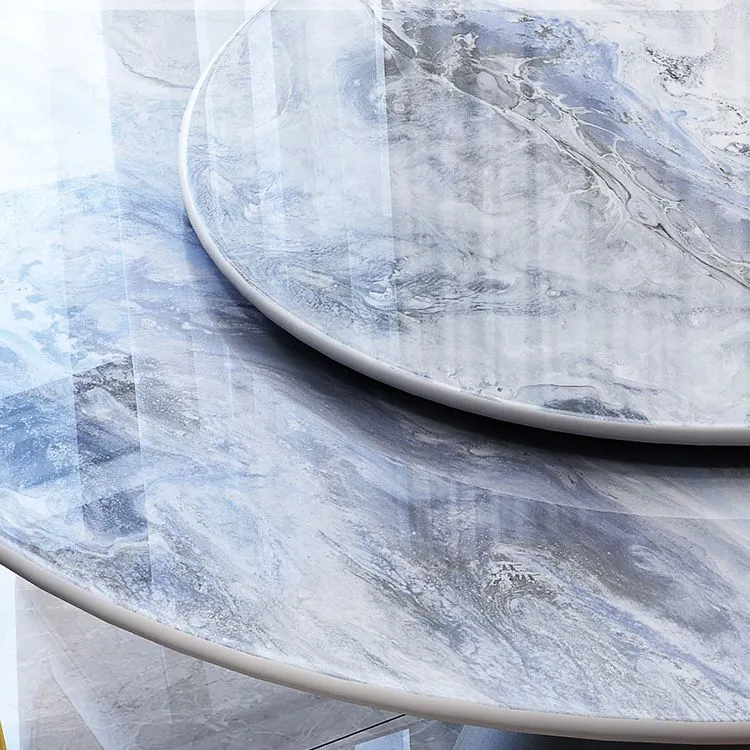 Tavolo da pranzo con piano marmo Tavolo trasformabile per sala da pranzo cucina Clearhalo