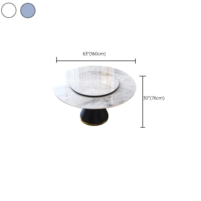 Tavolo da pranzo con piano marmo Tavolo trasformabile per sala da pranzo cucina Clearhalo