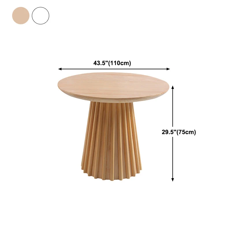 Tavolo da pranzo con piano rotondo Tavolo da pranzo moderno con base piedistallo Clearhalo