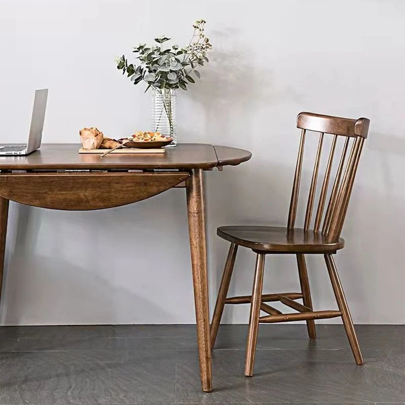 Tavolo da pranzo con ribalte Tavolo da pranzo legno massello di Rubberwood con 4 gambe Clearhalo