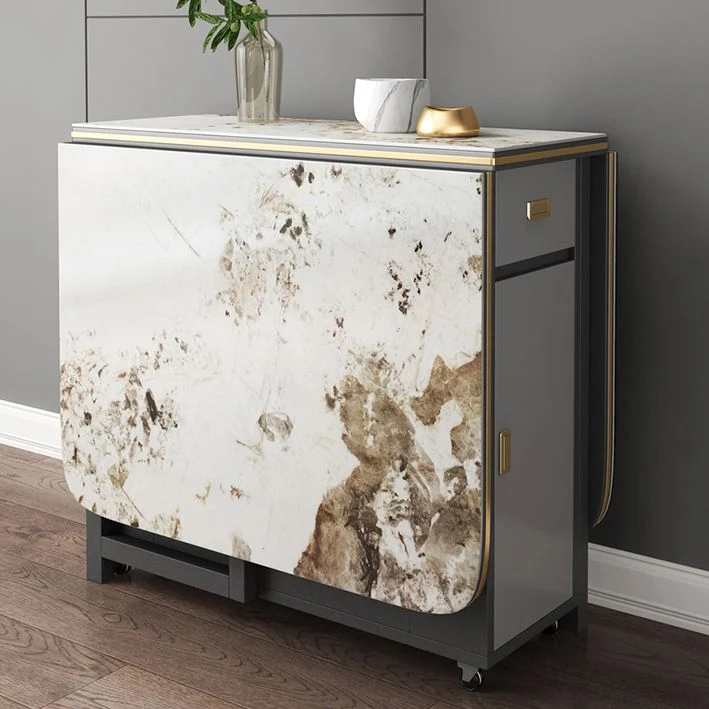 Tavolo da pranzo con struttura legno Tavolo da pranzo rettangolare pieghevole per sala da pranzo Clearhalo