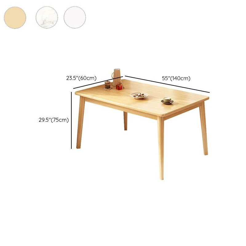 Tavolo da pranzo contemporaneo legno rettangolare da 1/4/5 pezzi per ristorante Clearhalo