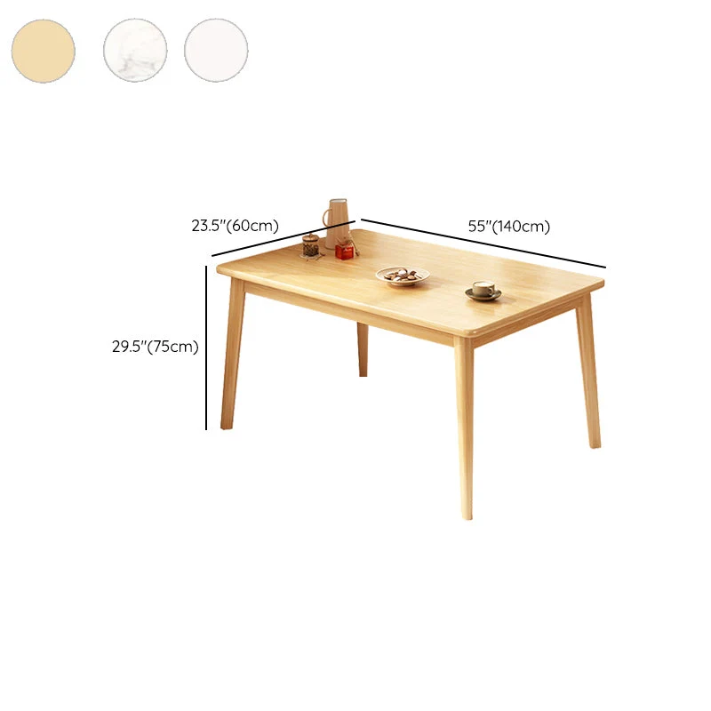 Tavolo da pranzo contemporaneo legno rettangolare da 1/4/5 pezzi per ristorante Clearhalo