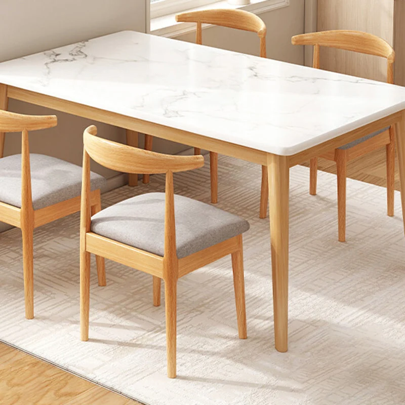 Tavolo da pranzo contemporaneo legno rettangolare da 1/4/5 pezzi per ristorante Clearhalo
