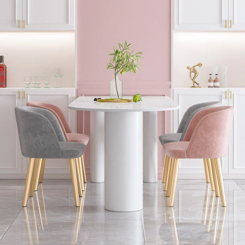 Tavolo da pranzo contemporaneo pietra da 3 piedi Mobili per sala da pranzo Clearhalo