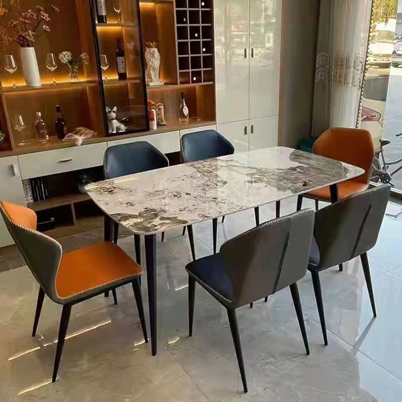 Tavolo da pranzo domestico Tavolo da sala da pranzo industriale pietra sinterizzata Clearhalo