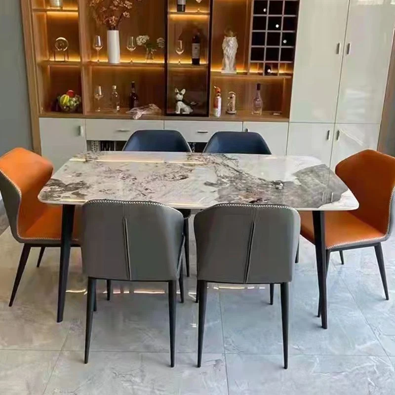 Tavolo da pranzo domestico Tavolo da sala da pranzo industriale pietra sinterizzata Clearhalo