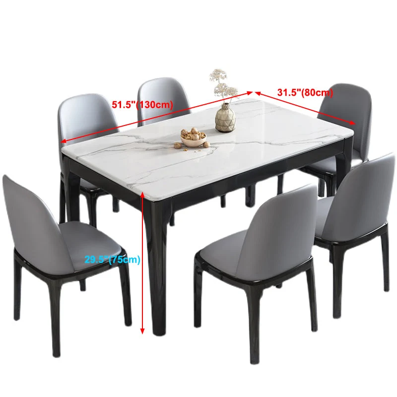 Tavolo da pranzo industriale pietra sinterizzata Tavolo da pranzo legno massello per sala da pranzo Clearhalo