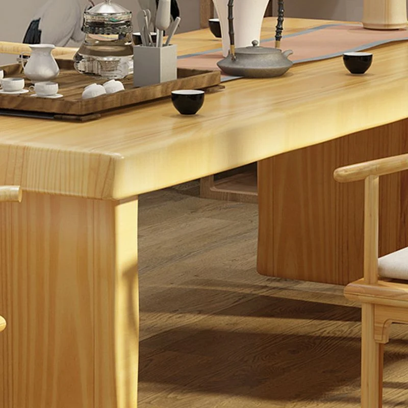 Tavolo da pranzo legno Glam Tavolo rettangolare con gambe legno per cucina Clearhalo