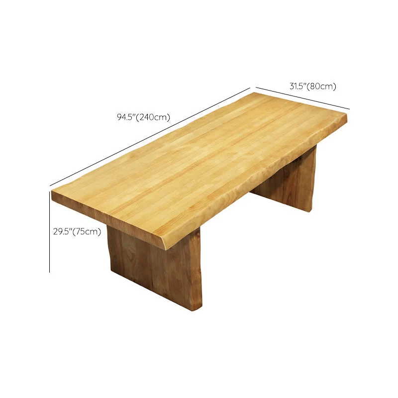 Tavolo da pranzo legno Glam Tavolo rettangolare con gambe legno per cucina Clearhalo