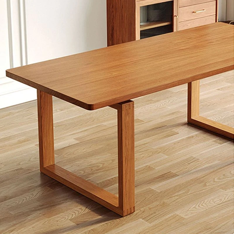 Tavolo da pranzo legno Glam Tavolo rettangolare con gambe legno per uso domestico Clearhalo