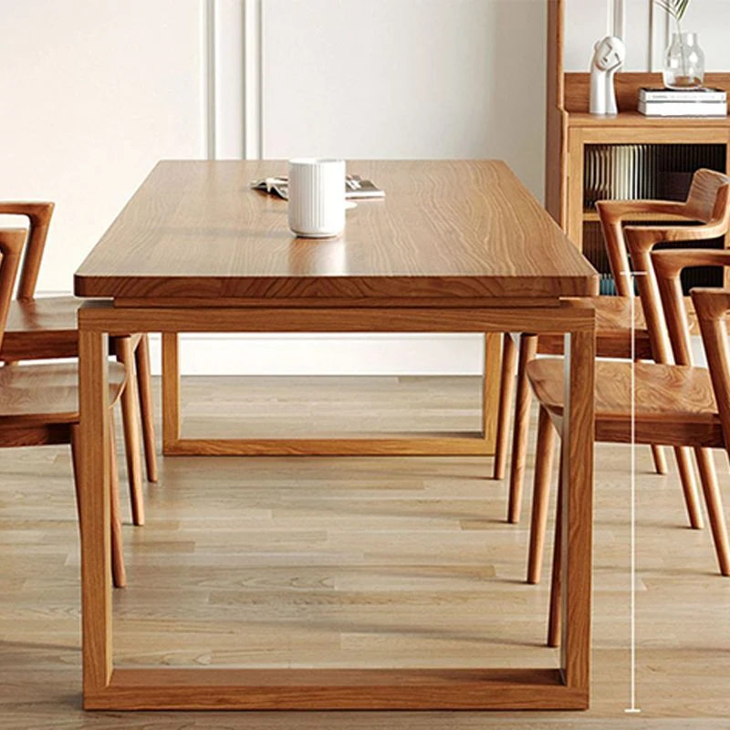 Tavolo da pranzo legno Glam Tavolo rettangolare con gambe legno per uso domestico Clearhalo