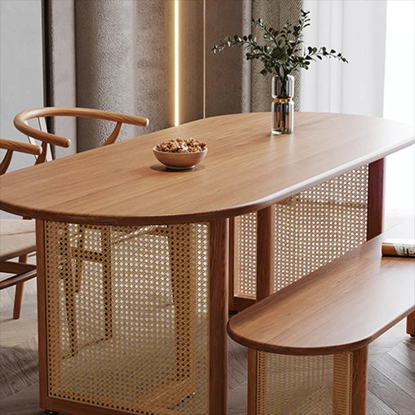 Tavolo da pranzo legno massello Collezione da sala da pranzo Simplicity Style Clearhalo