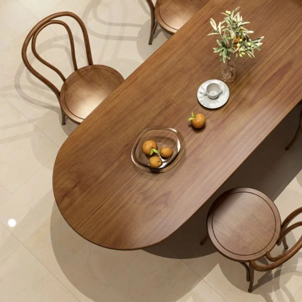 Tavolo da pranzo legno massello forma libera Tavolo da pranzo moderno per sala da pranzo Clearhalo