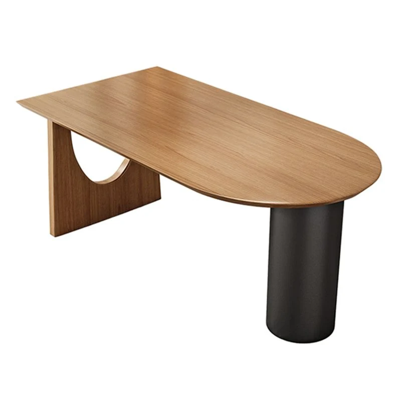 Tavolo da pranzo legno massello di pino Tavolo da pranzo forma libera per sala da pranzo Clearhalo